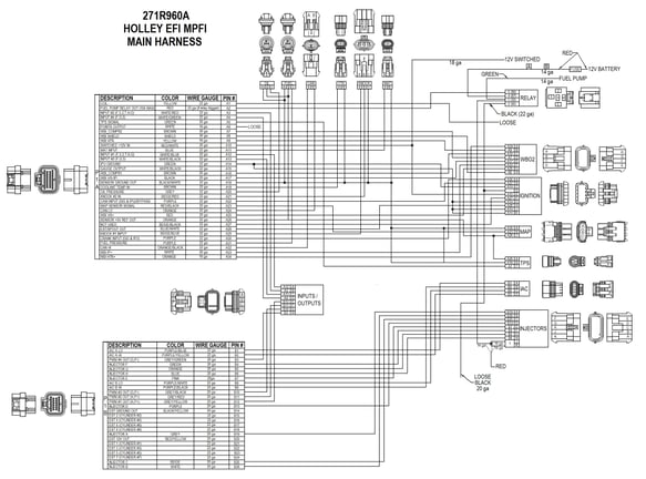 (550-604) Holley HP EFI ECU & Harness Kit