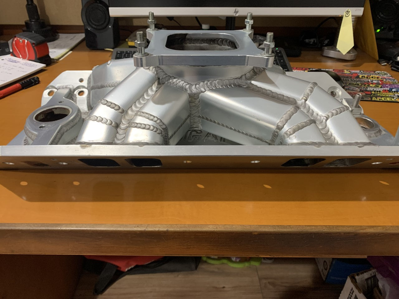 Used - Hogan Big Block Chevy Sheet Metal Intake Manifold