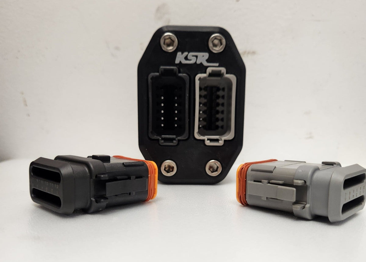KSR Dual Deutsch DT 12 Pin Bulkhead Connector
