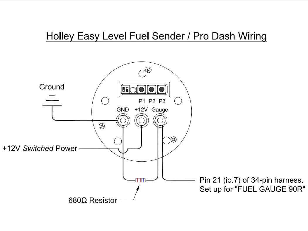 (19-250) Holley Easy Level™ Fuel Level Sender