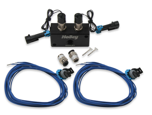 (557-201) Holley EFI High Flow Dual Solenoid Boost Control Kit